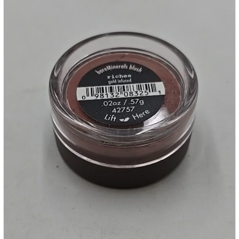 Bare Minerals * RICHES BLUSH ~ Gold infused‎ * warm earth pink New Sealed .57g